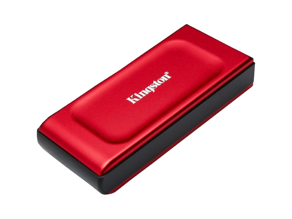 KINGSTON XS1000 RED 1TB Portable External SSD, USB 3.2 Gen 2, Up to 1050MB - s read, 1000MB - s write