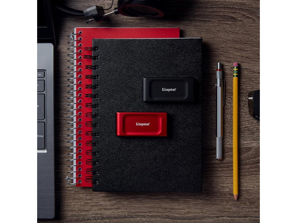 KINGSTON XS1000 RED 1TB Portable External SSD, USB 3.2 Gen 2, Up to 1050MB - s read, 1000MB - s write