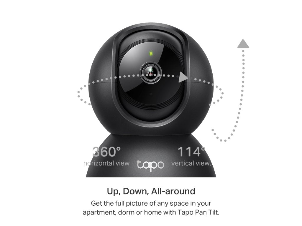 TP-LINK TAPO C211 Pan - Tilt Home Security Wi-Fi Camera, 2K 3MP, 2-Way Audio, 360 H., 114 V.