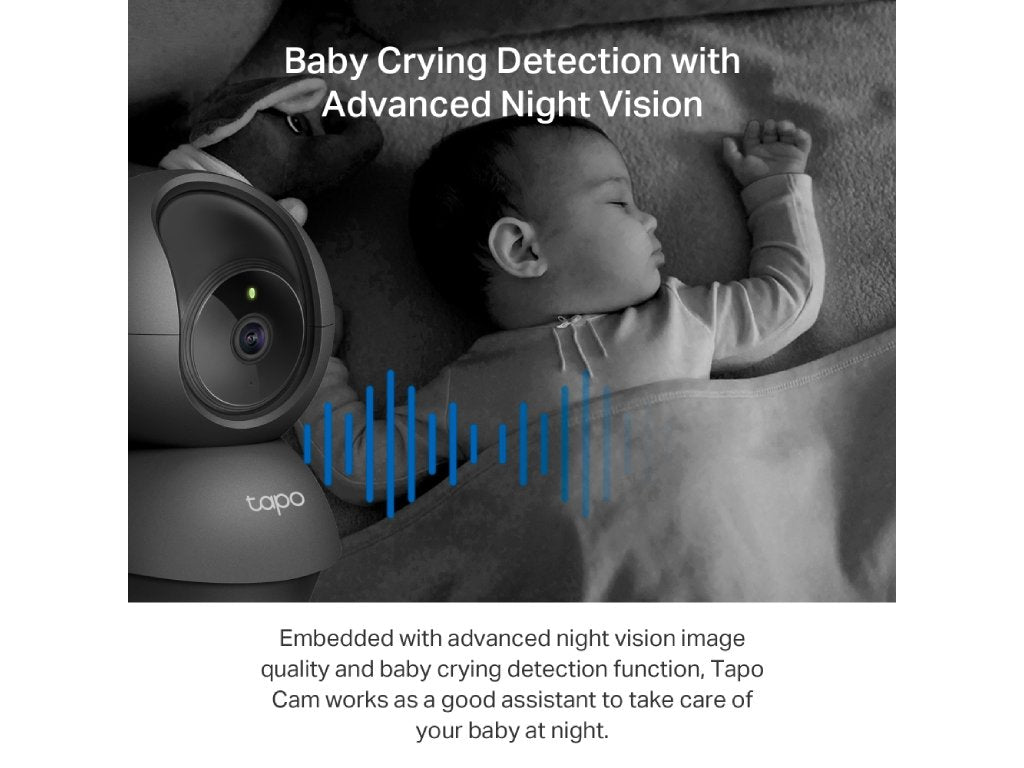 TP-LINK TAPO C211 Pan - Tilt Home Security Wi-Fi Camera, 2K 3MP, 2-Way Audio, 360 H., 114 V.