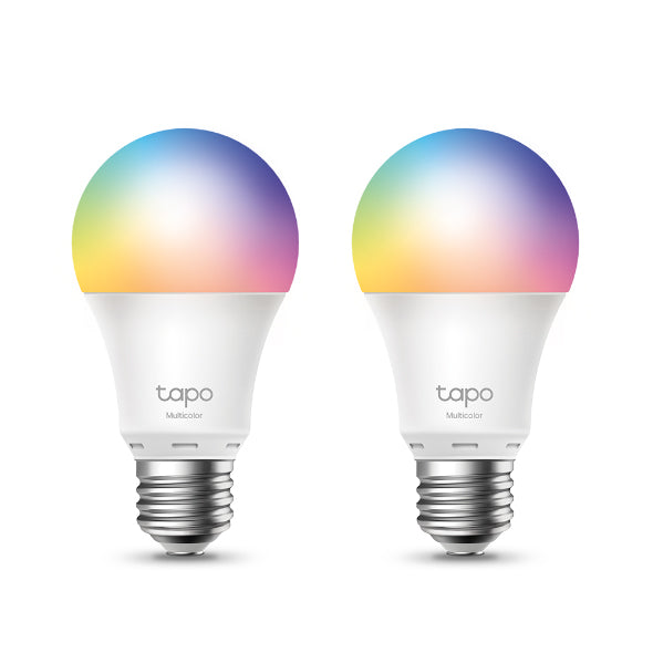 TP-LINK TAPO L530E(2-PACK) Smart Wi-Fi Light Bulb, Multicolor, 60-watt equivalent
