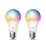 TP-LINK TAPO L530E(2-PACK) Smart Wi-Fi Light Bulb, Multicolor, 60-watt equivalent