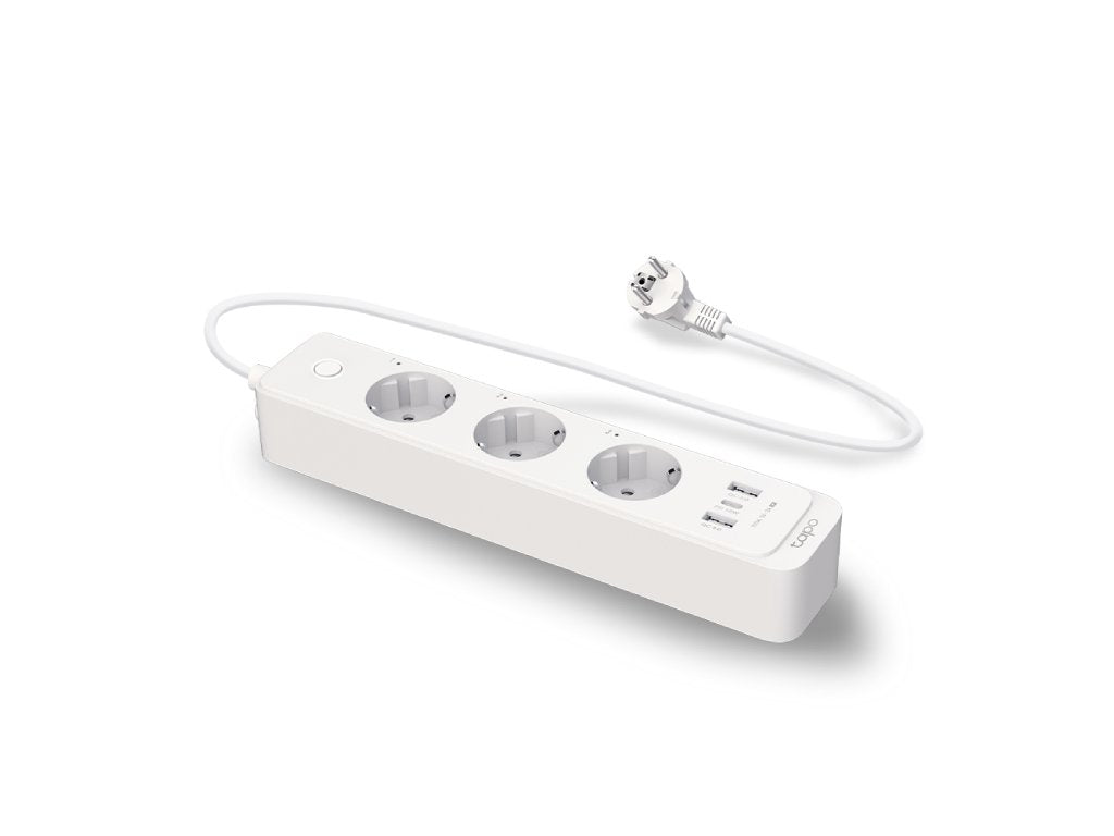 TP-LINK TAPO P300 Smart Wi-Fi Power Strip, 3Smart Outlets, 2USB-A QC3.0 18W, USB-C port