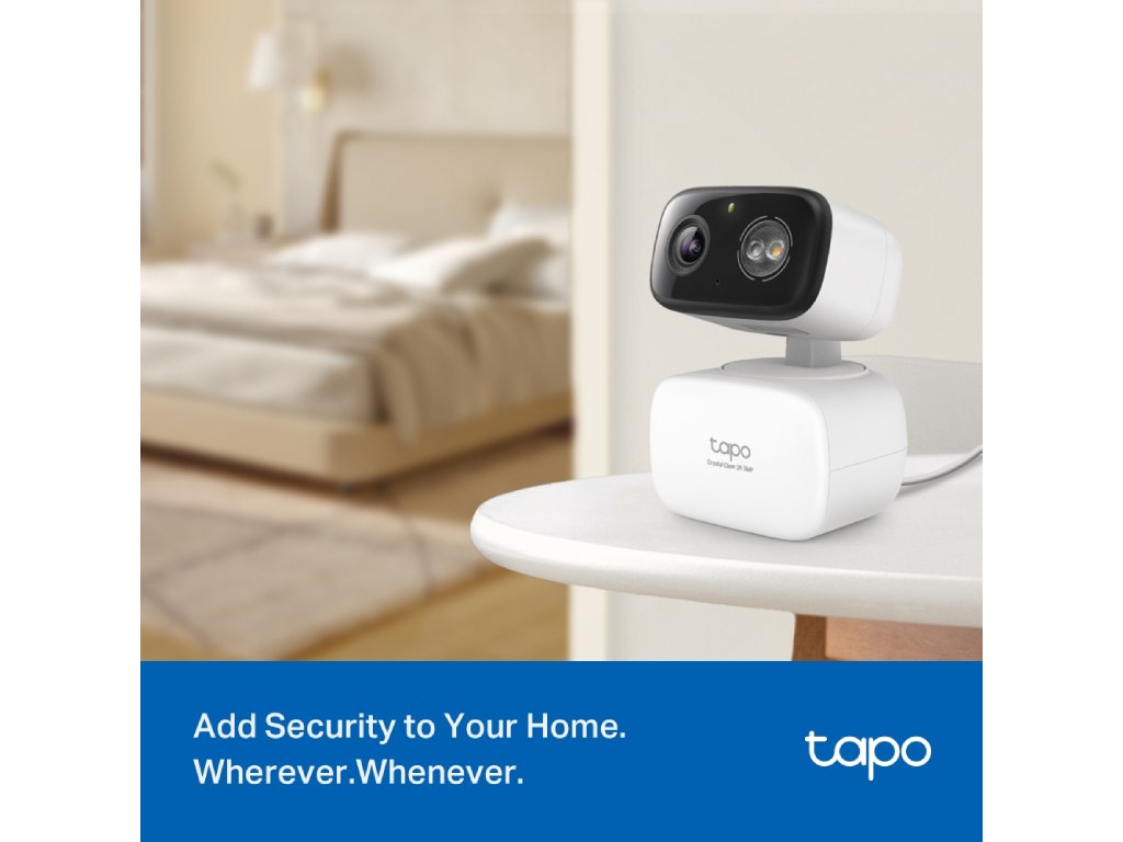 TP-LINK TAPO C216 2K 3MP Indoor - Outdoor Home Security Wi-Fi Camera,Pan and Tilt, Sound & Light Alarm