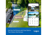 TP-LINK TAPO C545D Outdoor Dual Lens Security Wi-Fi Camera,Double 2K View,360 AI Tracking,3MP, IP66
