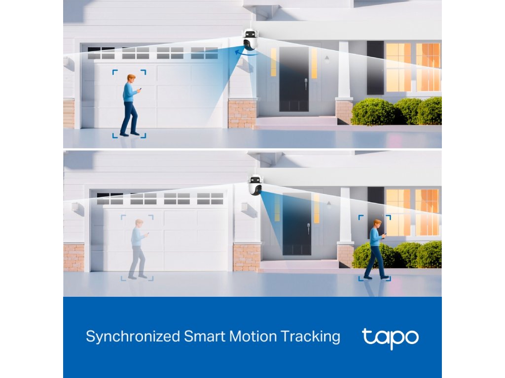 TP-LINK TAPO C545D Outdoor Dual Lens Security Wi-Fi Camera,Double 2K View,360 AI Tracking,3MP, IP66
