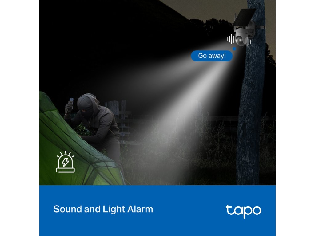 TP-LINK TAPO C615G KIT Solar-Powered Pan - Tilt 4G LTE Security Camera Kit, 2K 3MP, IP65