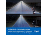 TP-LINK TAPO C720 Smart Floodlight 2K QHD Camera 2800-Lumen Ultra-Bright, IP65, Customizable Alarm