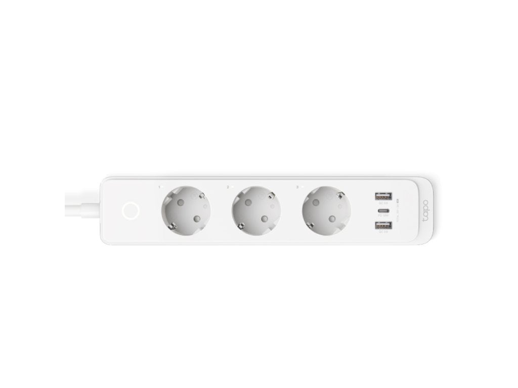 TP-LINK TAPO P300 Smart Wi-Fi Power Strip, 3Smart Outlets, 2USB-A QC3.0 18W, USB-C port