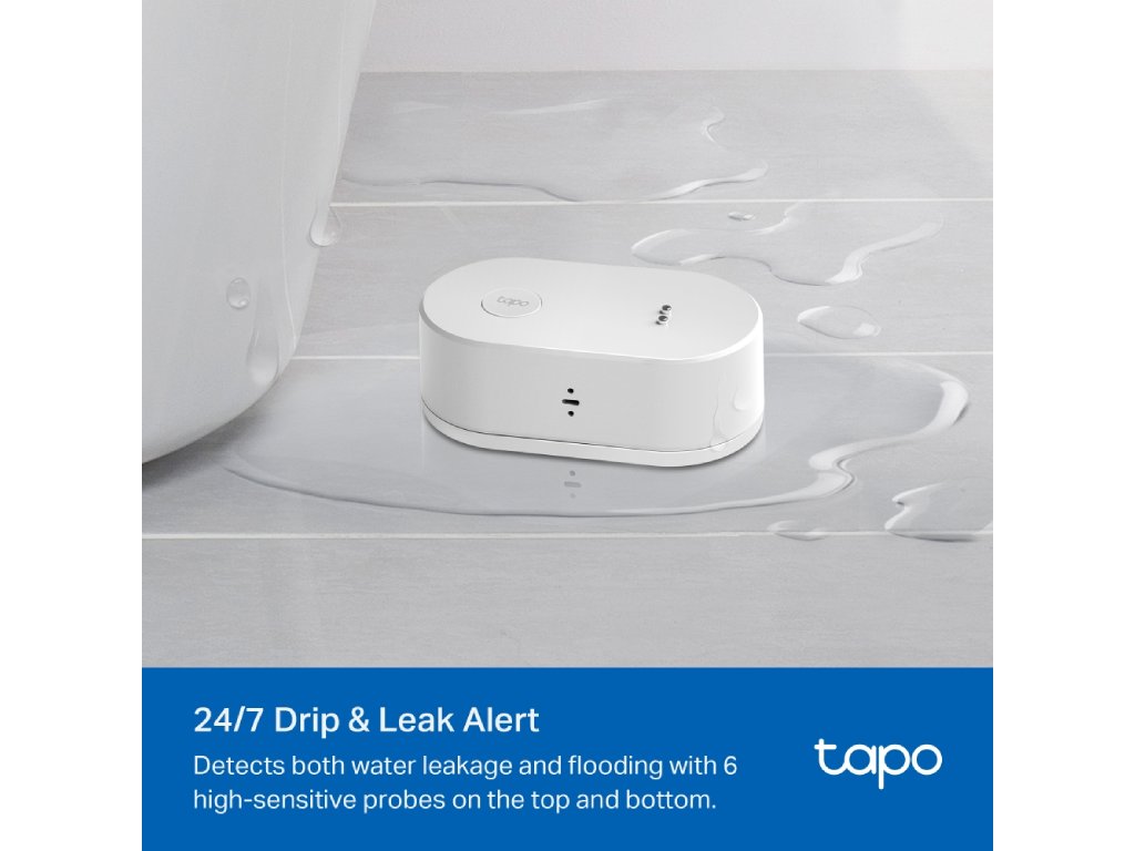 TP-LINK TAPO T300 Smart Water Leak Sensor, Drip & Leak Alert, Instant App Notification, IP67