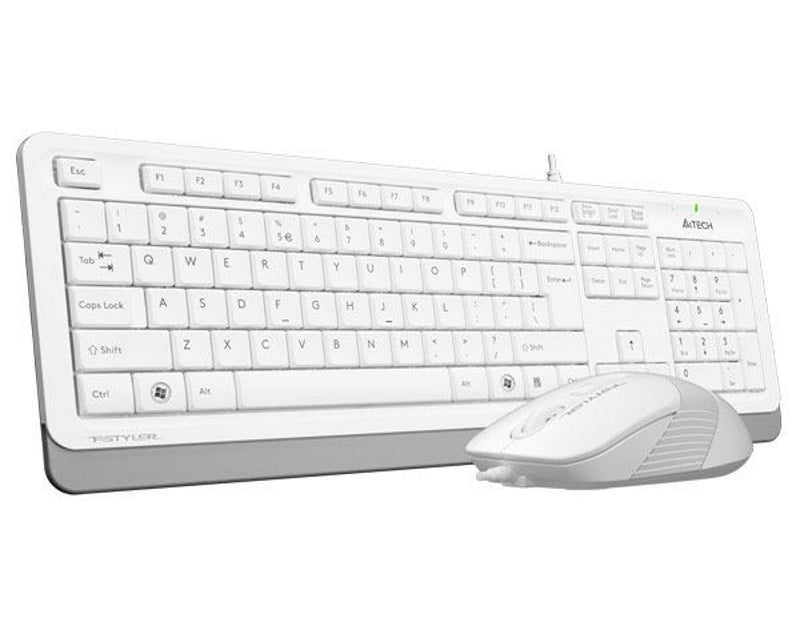 F1010 FSTYLER USB US bela tastatura + USB beli miš