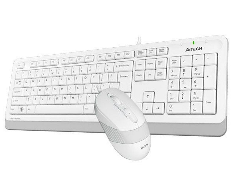 F1010 FSTYLER USB US bela tastatura + USB beli miš