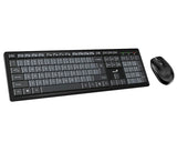 Smart KM-8200 Wireless USB US crna tastatura + miš