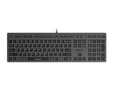 FX60 Scissor Switch White Backlit USB US siva tastatura