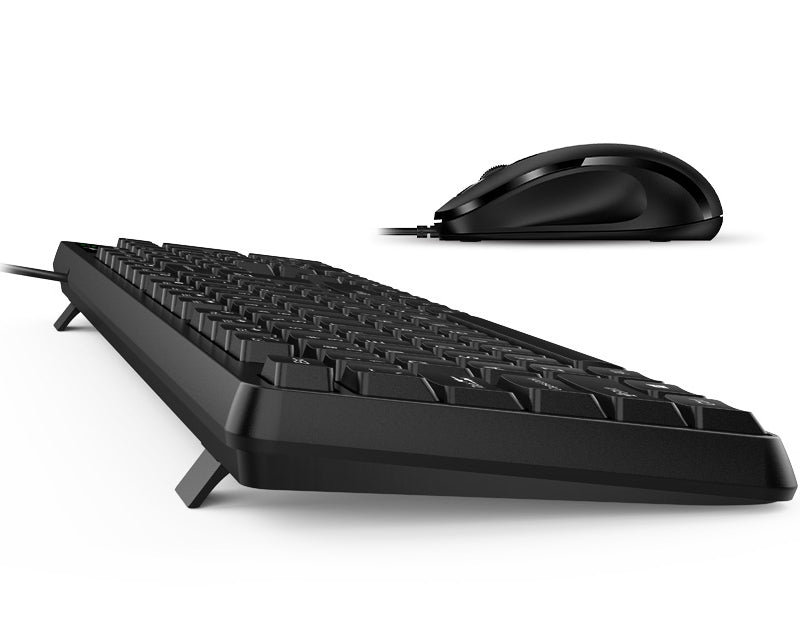KM-170 USB US crna tastatura+ USB crni miš