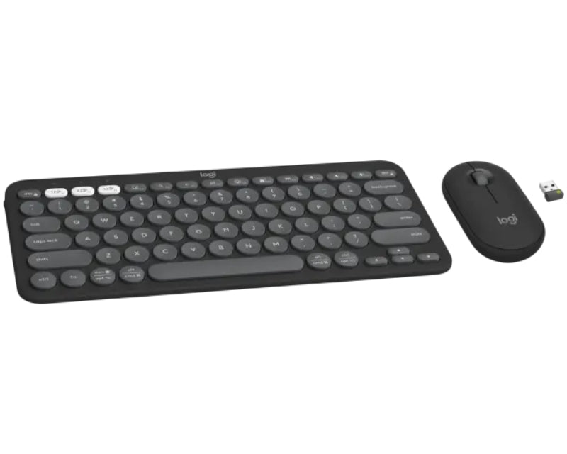 Pebble2 Wireless Combo US tastatura + miš crna