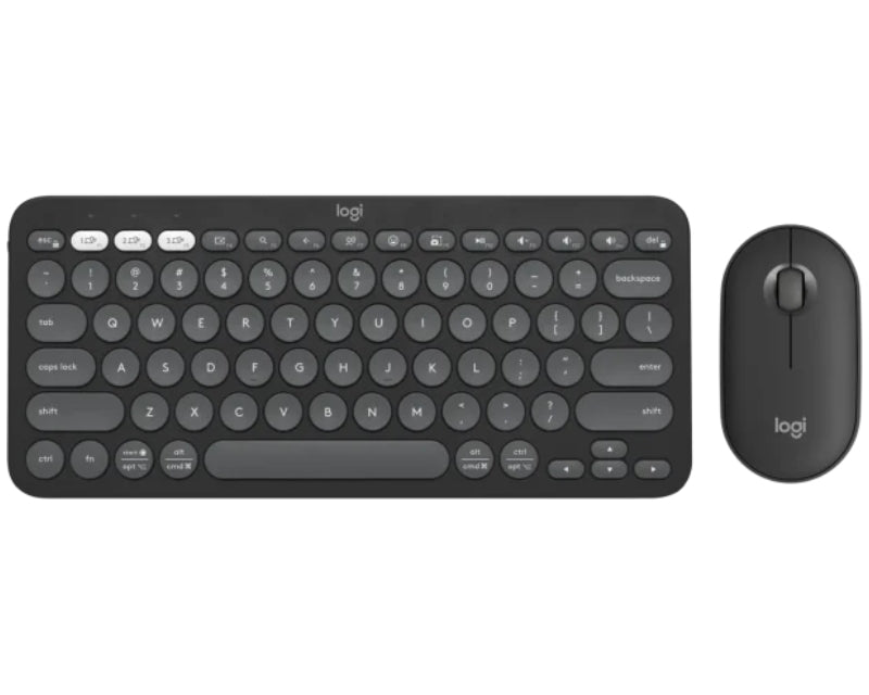 Pebble2 Wireless Combo US tastatura + miš crna