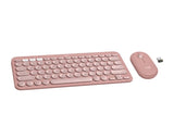 Pebble2 Wireless Combo US tastatura i miš roze