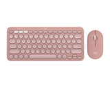 Pebble2 Wireless Combo US tastatura i miš roze