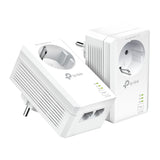 TP-LINK TL-PA7027P KIT AV1000 2-Port Gigabit Passthrough Powerline Starter Kit