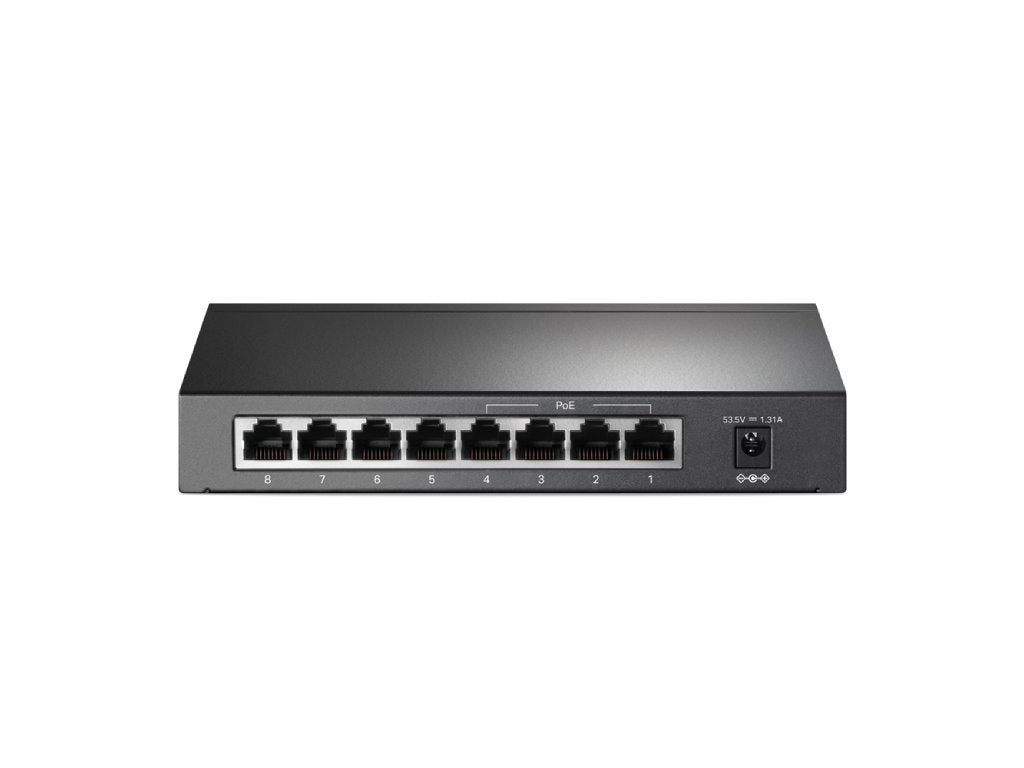 TP-LINK TL-SF1008P 8-Port 10 - 100Mbps Desktop Switch with 4-Port PoE+, 66 W