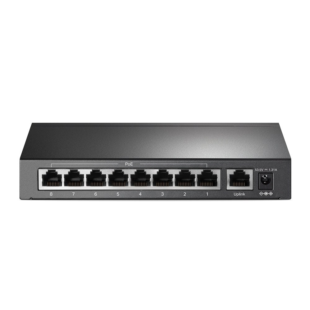 TP-LINK TL-SF1009P 9-Port 10 - 100Mbps Desktop Switch with 8-Port PoE+