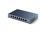 TP-LINK TL-SG108 8-Port Gigabit 10 - 100 - 1000Mbps Desktop Switch, Durable Metal Casing