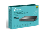 TP-LINK TL-SG1210MPE 10-Port Gigabit Easy Smart Switch with 8-Port PoE+, 123 W PoE budget
