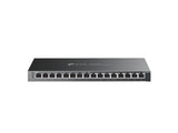 TP-LINK TL-SG2016P JetStream 16-Port Gigabit Smart Switch with 8-Port PoE+, 120 W PoE Budget, Metal