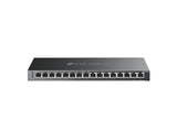TP-LINK TL-SG2016P JetStream 16-Port Gigabit Smart Switch with 8-Port PoE+, 120 W PoE Budget, Metal