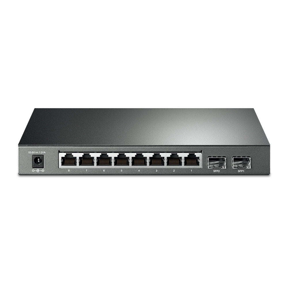 TP-LINK TL-SG2210P JetStream 10-Port Gigabit Smart Switch with 8-Port PoE+ 61 W