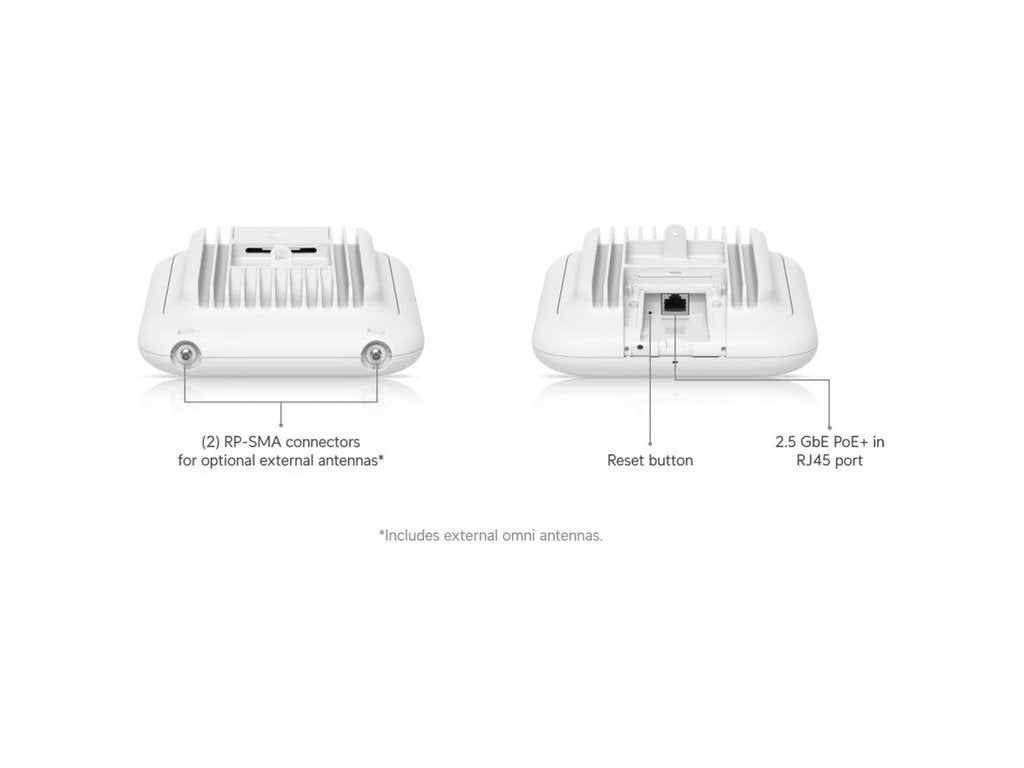 UBIQUITI UniFi U7 Pro Outdoor Tri-Band Wi-Fi 7 Access Point, 1 x 2.5G Ethernet PoE+ Port, IP67