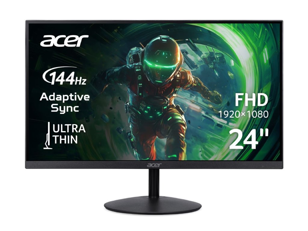 ACER LED IPS Gaming Monitor SA242YP1bip, 23.8", Full HD 1920x1080, 144Hz, 1ms, HDMI - DP
