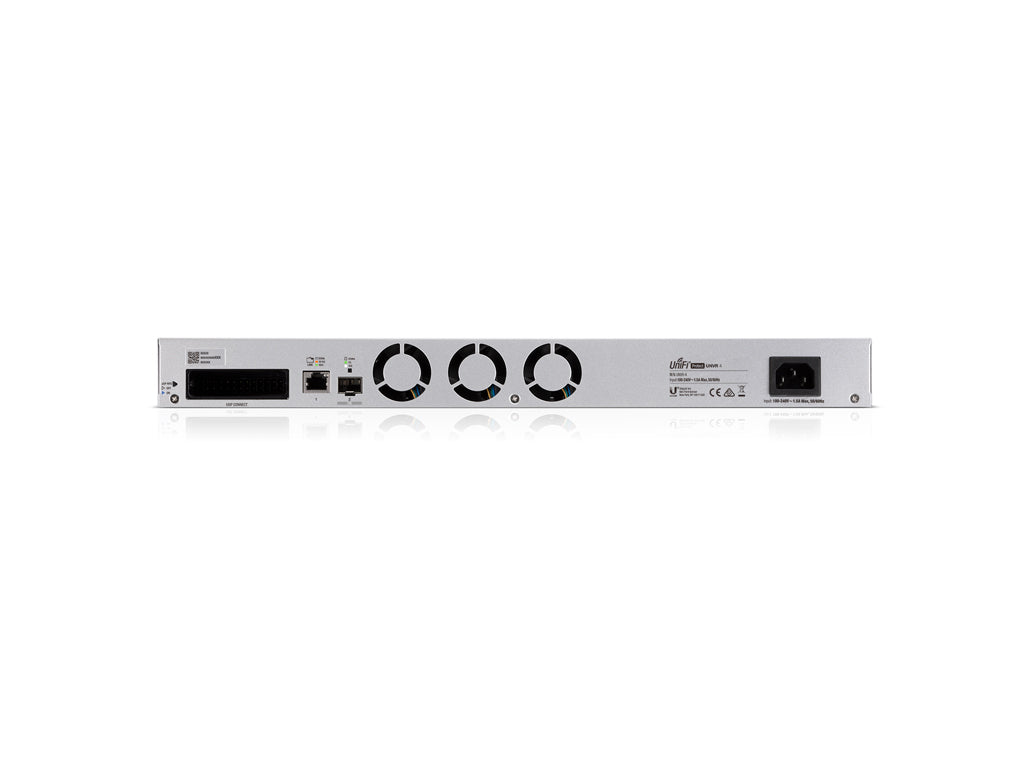 UBIQUITI UniFi Network Video Recorder, 4*2.5 - 3.5" HDD bays, 10G SFP+ port, GbE RJ45 port