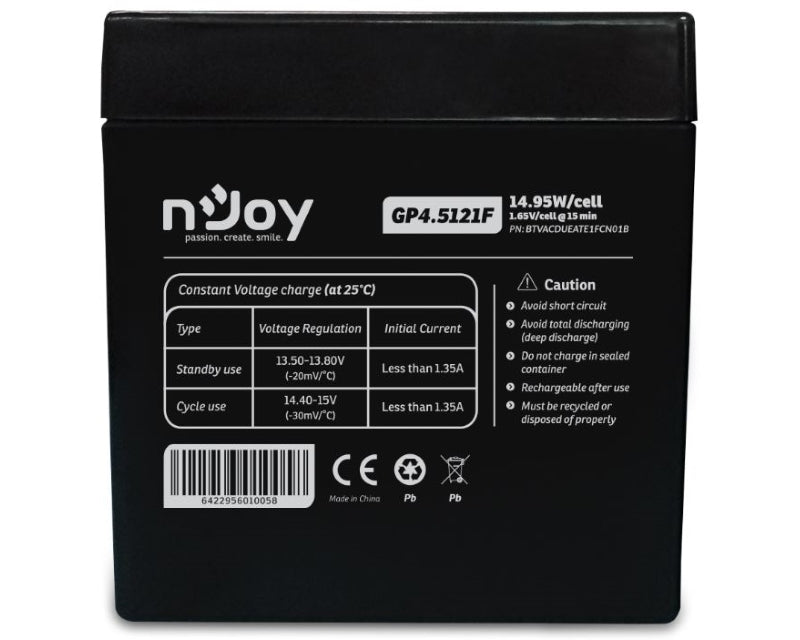 GP4.5121F baterija za UPS 12V 14.95W (BTVACDUEATE1FCN01B)