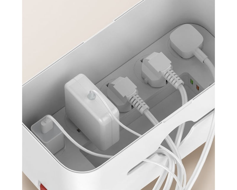 SN5311W Zaštita od prenapona u kutiji 5 x šuko + 3 x USB 2m beli
