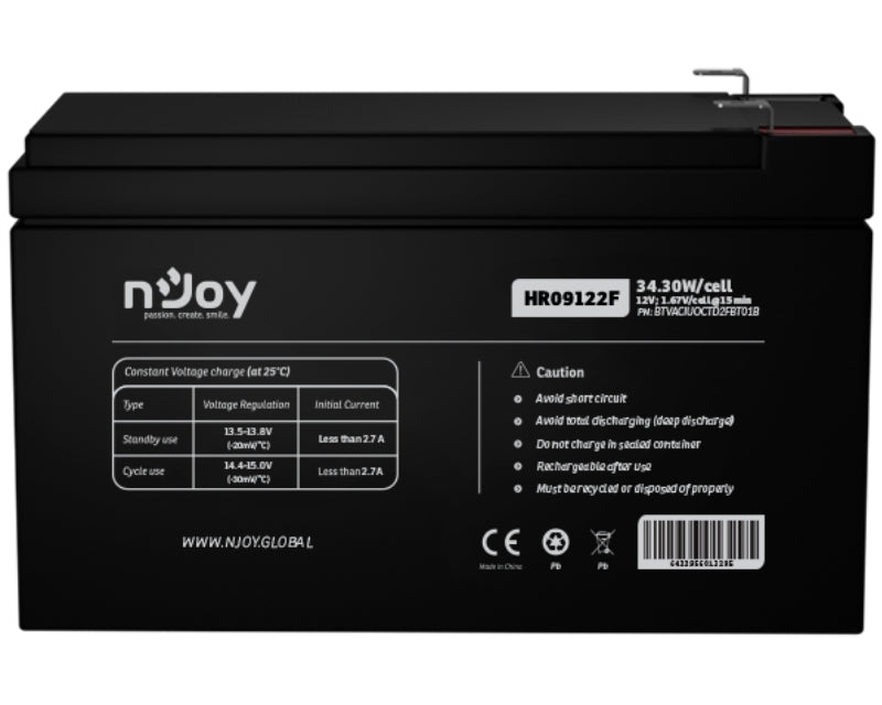 HR09122F baterija za UPS 12V 38.31W - cell (BTVACIUOCTD2FBT01B)