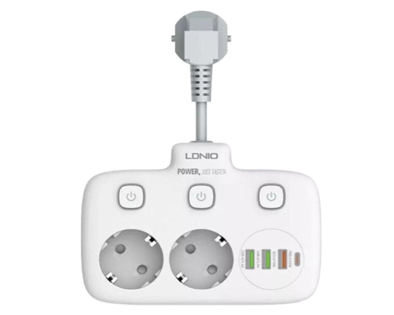 SE2435 Kabl naponski produžni 2x šuko + 3x USB-A + 1x USB-C