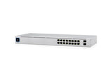 UBIQUITI USW-16-POE 16-port Layer 2 PoE switch, fanless, 16 GbE RJ45 ports(8 PoE - PoE+), 2*SFP, 42W