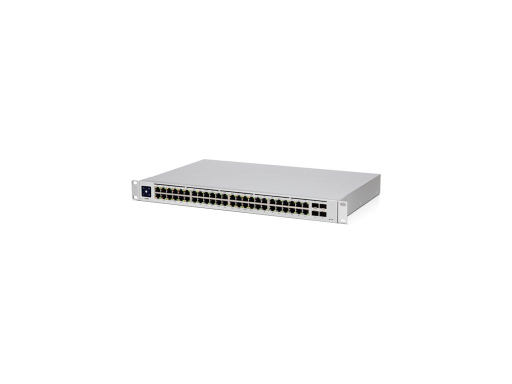 UBIQUITI USW-48-POE 48-port Layer 2 PoE switch, fanless, 48 GbE RJ45 ports(32 PoE - PoE+), 4*SFP, 195W
