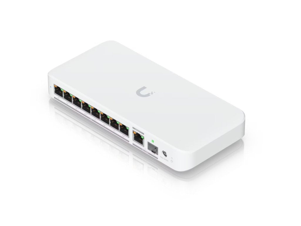 UBIQUITI Flex 2.5G PoE 8-port 2.5 GbE PoE++ Switch with a 10 GbE RJ45 - SFP+