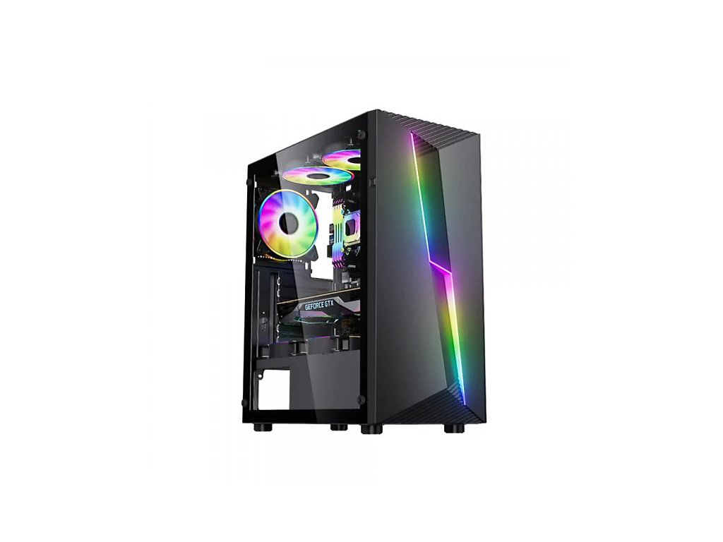 COMTRADE BLACK PC AMD Ryzen 5 5500 - PRIME A520M-K - 16GB DDR4 - SSD 500GB NVMe - RTX 3050 6GB - 700W - NO OS