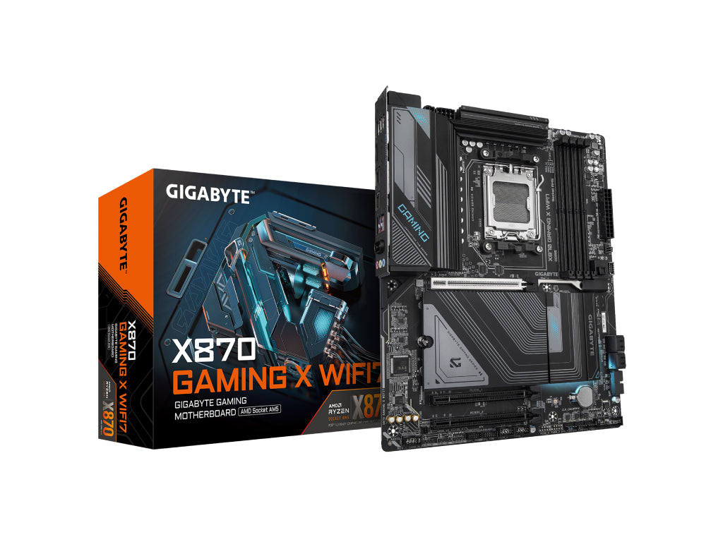GIGABYTE AMD Ryzen MB X870 GAMING X WIFI7,4*DDR5 8200MT - s, 1*PCIe 5.0 - 3*M.2,USB4,DP,AM5,WIFI7,2.5GbE