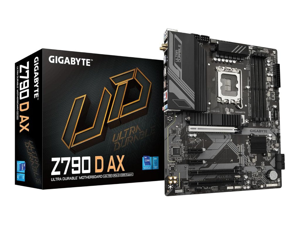 GIGABYTE INTEL MB Z790 D AX, 4*DDR5 7600MHz, 3*PCIe 4.0, HDMI - DP, 2.5GbE LAN, LGA 1700, WiFi6E