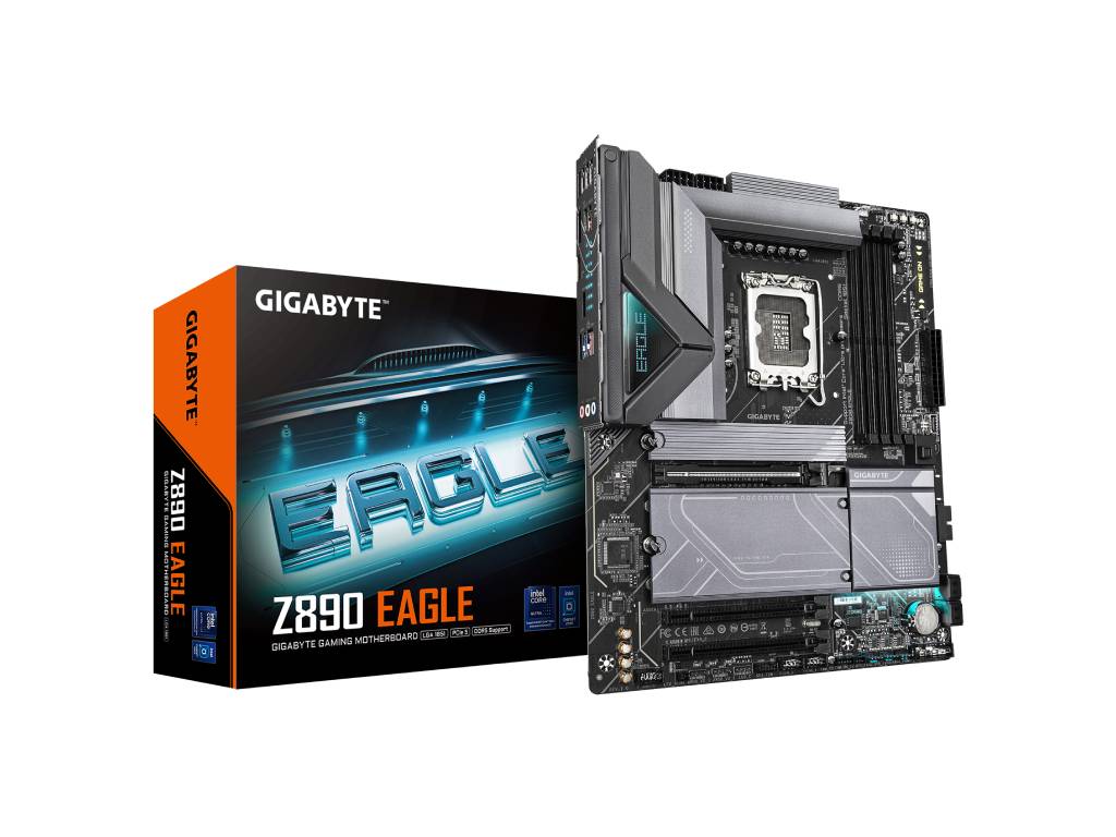 GIGABYTE INTEL MB Z890 EAGLE, 4*DDR5 8800MT - s, PCIe 5.0, 4*M.2, DP, USB4 Type-C DP, 2.5GbE, LGA 1851