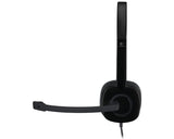 H151 Stereo Headset single jack slušalice sa mikrofonom crne
