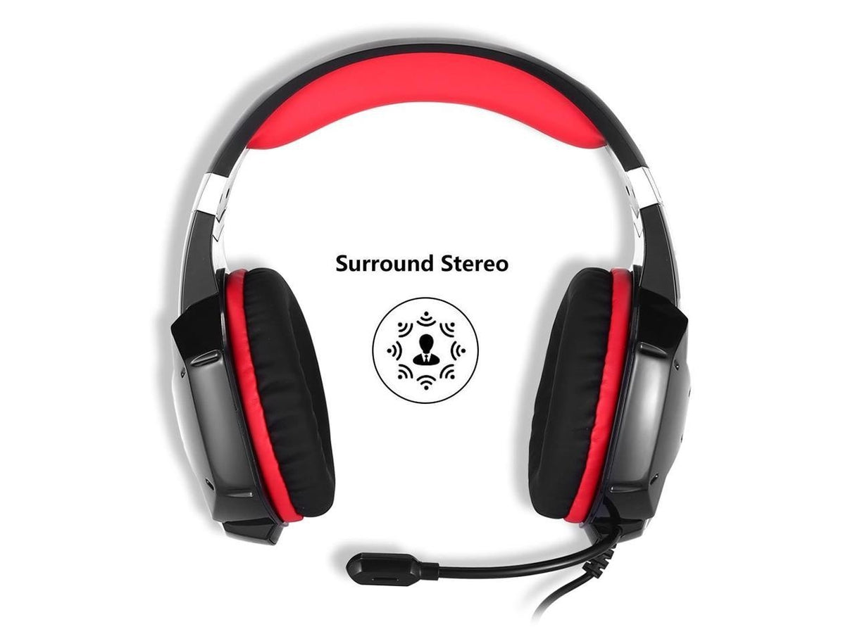 G1200 Gaming slušalice sa mikrofonom crno-crvene