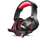 H-1 Gaming slušalice sa mikrofonom crno-crvene