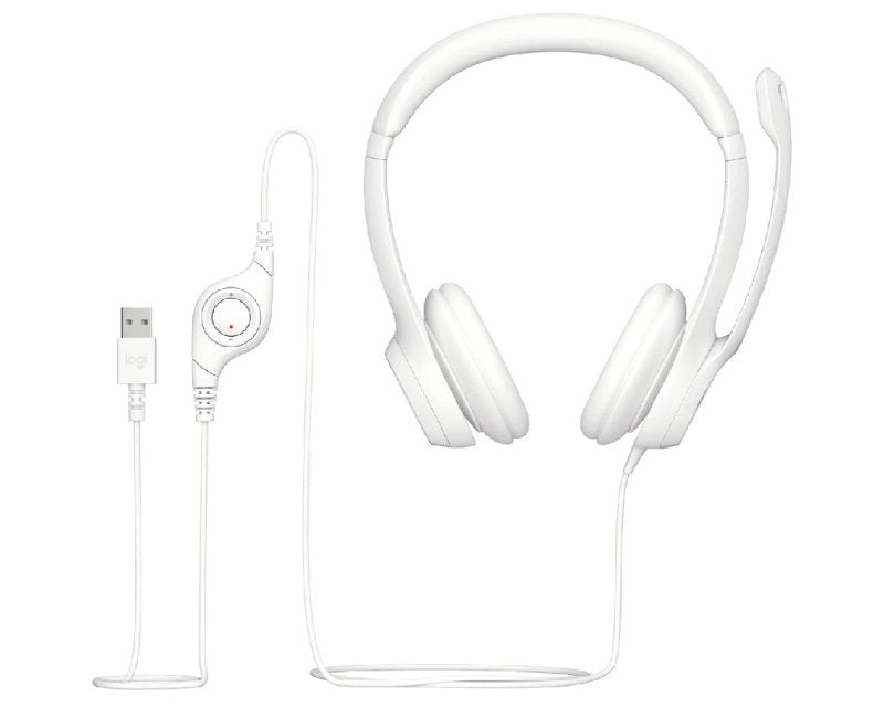H390 Stereo Headset slušalice sa mikrofonom bele