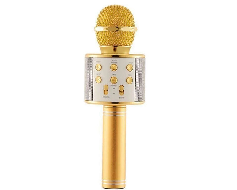 Karaoke Bluetooth Mikrofon 858L zlatni